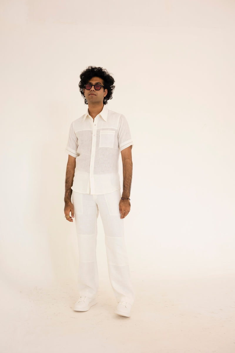 White Patched Trousers