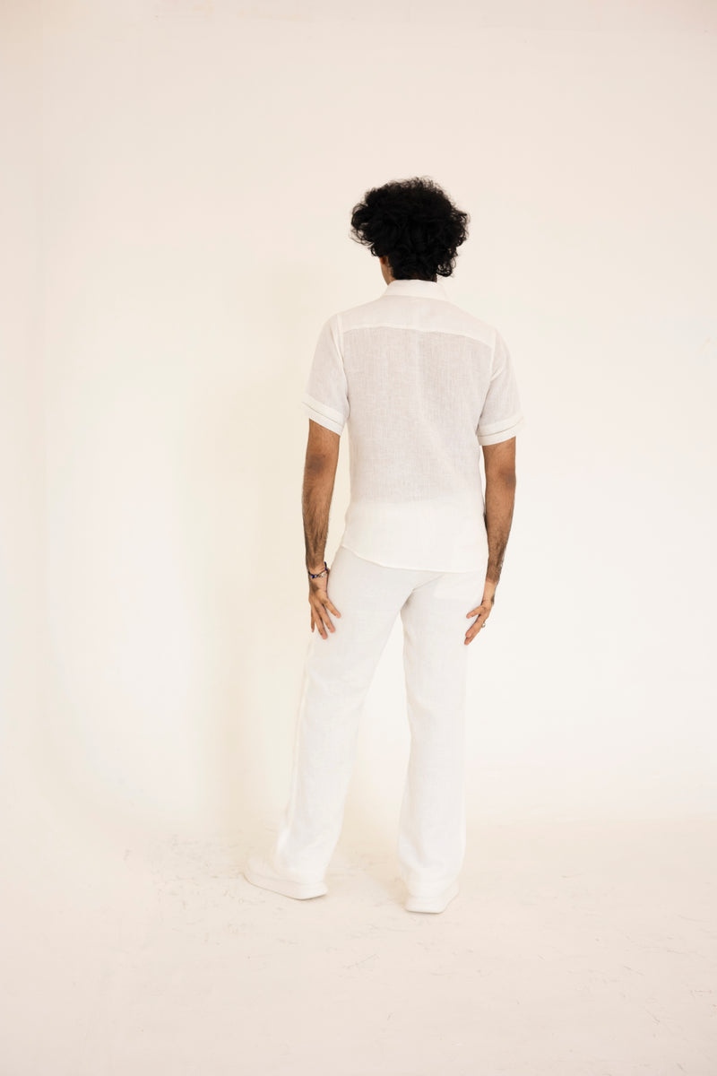 White Patched Trousers